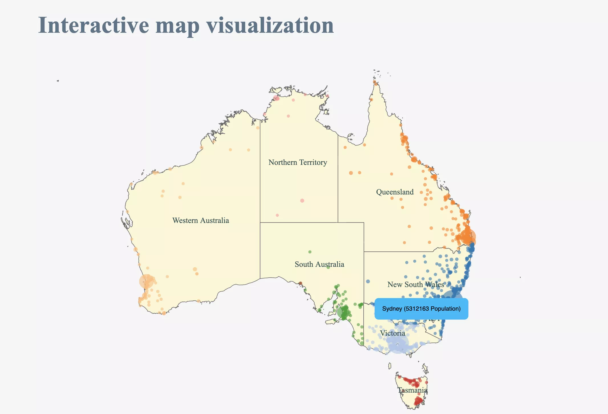 Interactive Map Visualization